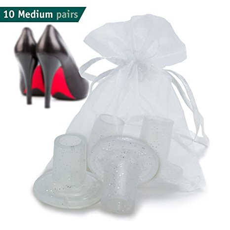 Wowly High Heel Protectors for Shoes -Pack of 10 Heel Savers (Medium Size)