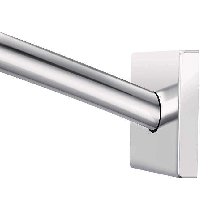 Moen CSR2168CH Triva Adjustable Curved Shower Curtain Rod, Chrome