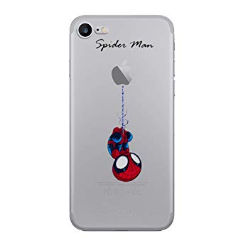 iPhone 6 Plus/6s Plus (5.5") Marvel Comic Silicone Phone Case / Gel Cover for Apple iPhone 6S Plus 6 Plus (5.5") / Screen Protector & Cloth / iCHOOSE / Spider Man
