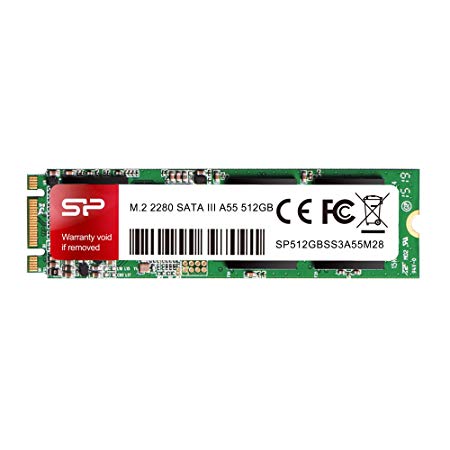 Silicon Power 512GB A55 M.2 SSD (SLC Cache for Speed Boost) SATA III Internal Solid State Drive 2280