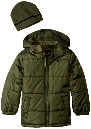 iXtreme Boys 100 Percent Polyester Puffer Coat with Hat
