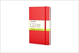 Moleskine Classic Notebook, Large, Plain, Red, Hard Cover (5 x 8.25) (Classic Notebooks)