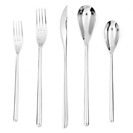 Fortessa Dragonfly 18/10 Stainless Steel 20-Piece Flatware Set, Service for 4