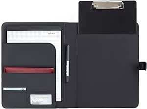 Leathario Portfolio Leather A4 File Folder Padfolio Writing Pad Business Presentation Folder