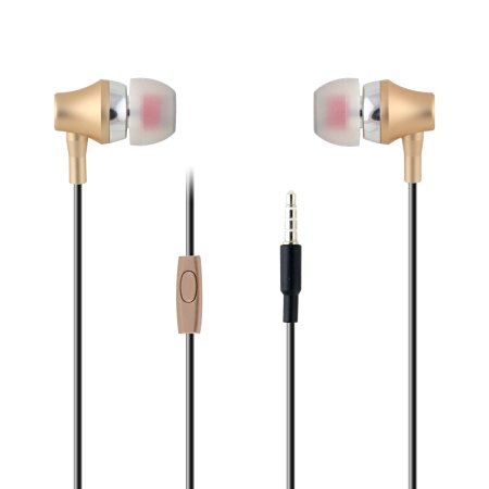 Earphones, Mopo In Ear Earbuds Metal Headphone with Mic Microphone Stereo Bass with 3.5mm Jack for iPhone, Android Smartphone, Tablet PC