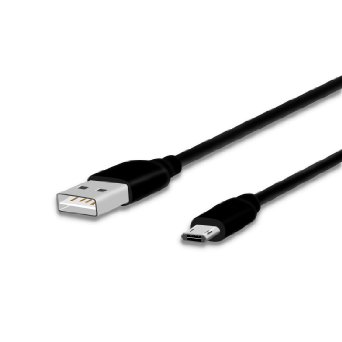 Reversible Micro USB Cable JDB 6ft Double Sided Micro USB to USB Charger Cable Quick Charge USB Charging and Data Cord for Blackberry Samsung Motorola Sony and Android Smartphones 6ft- Black