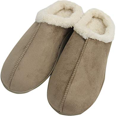 Forfoot Memory Foam Slippers Winter Warm Non Slip Indoor House Shoes