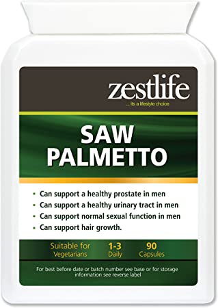 Zestlife Saw Palmetto High Strength Supplement 2 x 90 Capsules