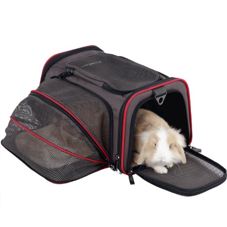 Expandable Foldable Washable Travel Carrier, Airline Approved Pet Carrier Soft-sided