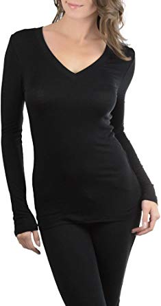 ToBeInStyle Women's V-Neck Long Sleeve Top