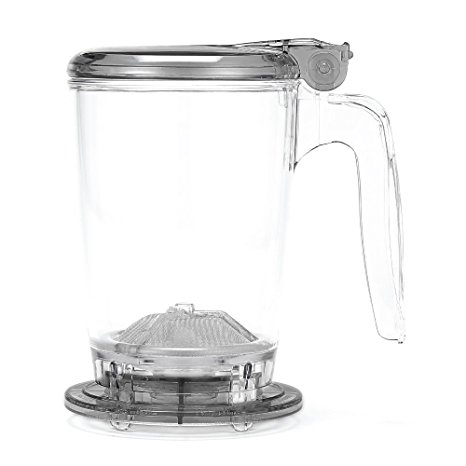 rapidTEA Loose Tea Maker - Tea Infuser Teapot - #1 Best Tea Maker Makes a Perfect Cup of Tea - Bottom Dispensing Teapot - Dripping-Free Guarantee - 500ml