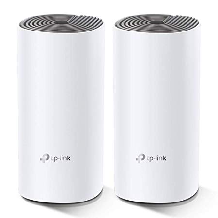 TP-Link Deco E4 Whole Home WiFi Mesh System, Seamless and Speedy(AC1200) for Medium Home, Work with Amazon Echo/Alexa and IFTTT, Router and WiFi Booster Replacement, Parent Control, Pack of 2