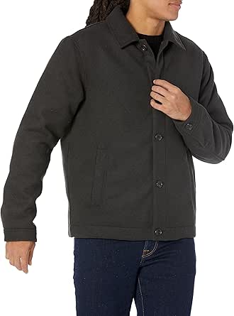 Amazon Essentials Men's Wool Short Jacket (Available in Big & Tall)