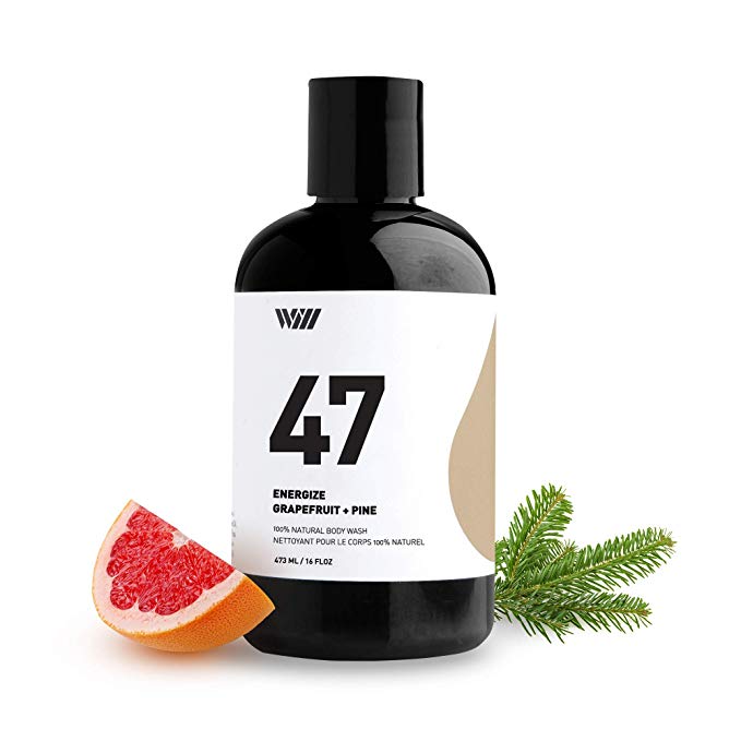 47 Natural Cleansing Body Wash, Organic Shower Gel, Natural Body Wash for Men and Women, Suitable for All Skin Types (Energize - Grapefruit and Pine) - Way of Will
