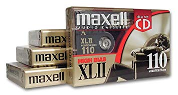 MAXELL XLII 110-minute Audio Cassette Tape (4 Pack) (Discontinued by Manufacturer)