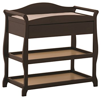 Stork Craft Aspen Changing Table with Drawer, Espresso