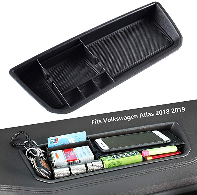 EDBETOS Interior Dashboard Storage Box Organizer Holder Tray Compatible with VW Volkswagen Atlas 2018 2019 Dash Mounted Holders Accessories