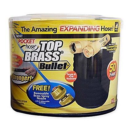 Top Brass Bullet 50-Foot Expanding Hose (1)