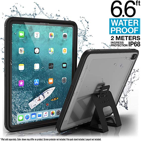 Waterproof iPad Case for iPad Pro 12.9" 2018 by Catalyst - Waterproof 6.6 ft - Full Body Protection, Heavy Duty Drop Proof 4ft, Kickstand, True Acoustic Sound Technology, Built-in Screen Protector