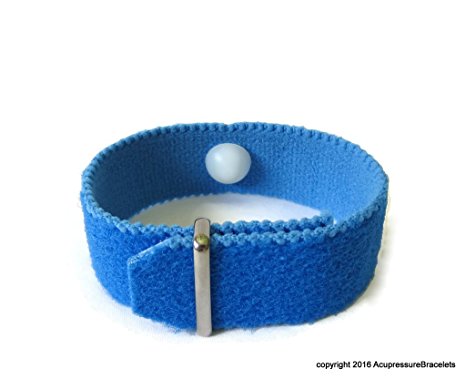 Insomnia Relief Bracelet for Sleeplessness, Anxiety, Nervousness, Palpitations (one bracelet) Blue (medium 7)