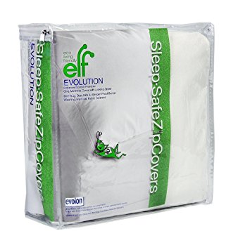 Evolon Allergy Mattress Protector | 18" Queen Zippered Mattress Encasement | Dust Mite, Bed Bug, and Allergen Proof Cover