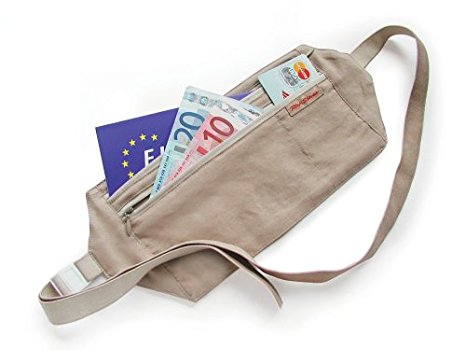 Rick Steves Silk Money Belt, Natural, One Size