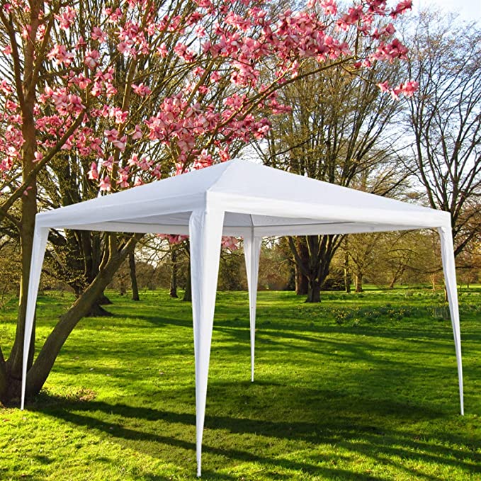 Homgrace Canopy Tent 10'x10' Gazebo Tent Outdoor Heavy Duty Gazebos Waterproof Canopy Tent for Outdoor Events, Wedding, Party, BBQ Backyard (10' X 10', NO Removable Sidewalls White)