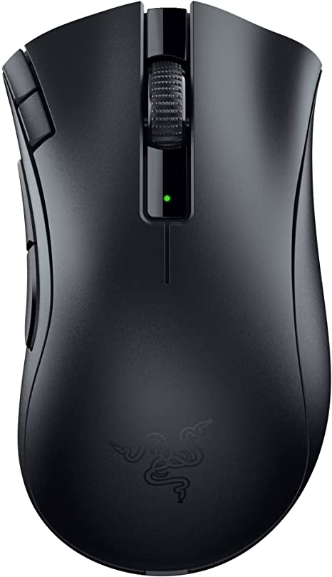 Razer DeathAdder V2 X HyperSpeed - Ergonomic Gaming Mouse for Wireless Gaming (235 Hours of Battery Life, Razer HyperSpeed Wireless, 14K DPI Optical Sensor, 7 Programmable Buttons) Black