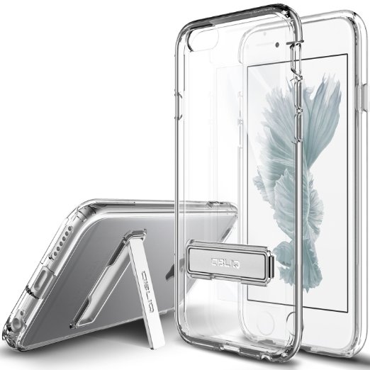 iPhone 6S Case OBLIQ Naked ShieldClearMetal Kickstand Thin Slim Fit Crystal Clear Case  TPU Bumper Armor Scratch Resist Protection for Apple iPhone 6S2015 and iPhone 62014