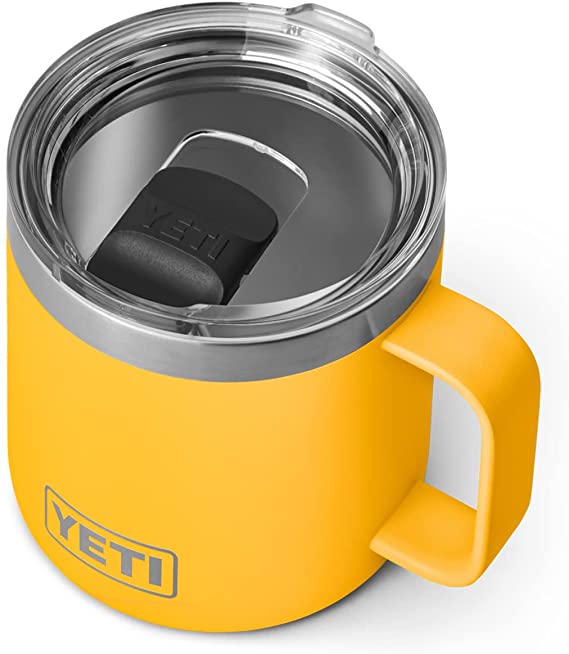 YETI Rambler 14 oz Mug, Vacuum Insulated, Stainless Steel with MagSlider Lid, Stainless