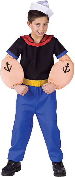 Popeye the Sailor Man Kids Costume