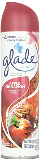 Glade Aerosol Air Freshener, Apple Cinnamon, 8 oz