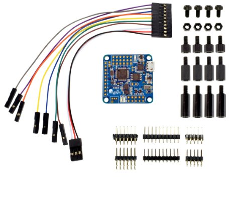 AbuseMark Full Naze32 Rev 6 Flight Controller W/ Straight / Bent Pin Headers, Breakout Cable, & Apex RC Products Nylon Standoffs