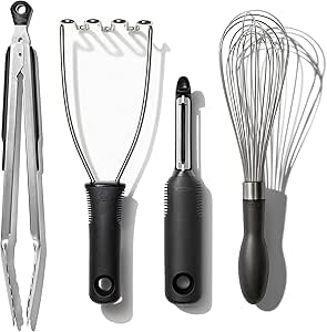 OXO Good Grips Stainless Steel Essential 4-Piece Kitchen Gadget Set