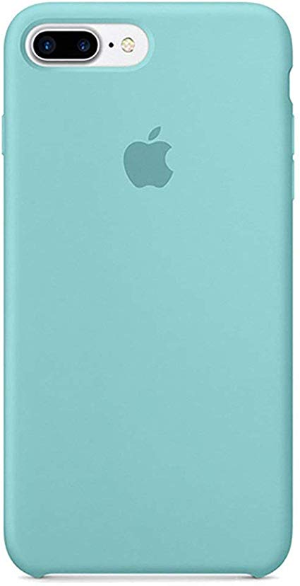 Kekleshell iPhone 8 Plus Silicone Case, iPhone 7 Plus Silicone Case, Soft Liquid Silicone Case with Soft Microfiber Cloth Lining Cushion - 5.5inch (Bright Blue)