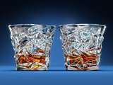 Ashcroft Diamond Cut Whiskey Glasses - Set Of 2