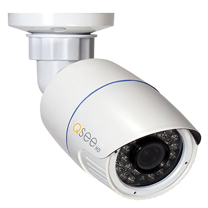 Q-See QTN8059B 4MP/1080p H.265 HD IP Bullet Security Camera (White)