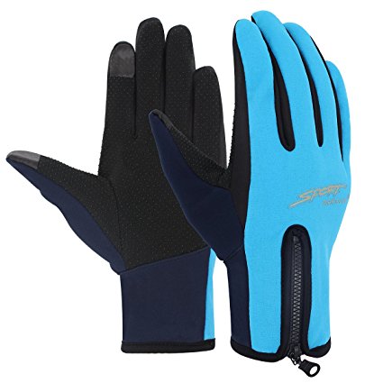 Unisex Touch Screen Gloves - Winter Warm Thermal Gloves Outdoors Gloves Cycling Gloves Running Gloves Cold Weather Gloves Texting Gloves Driving Gloves for Men and Women