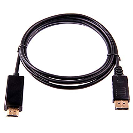 TOOGOO 1.8M / 6FT 10FT DisplayPort Display Port DP Male to HDMI Male M/M Cable Adapter for MacBook Air Dell Monitor