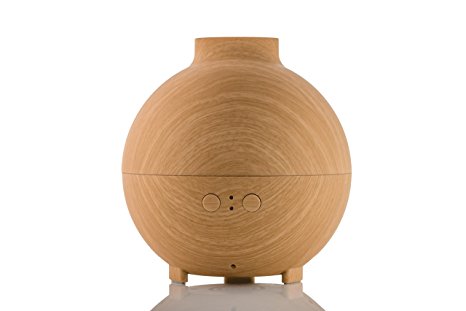 Asani Wood Grain Oil Diffuser Humidifier for Essential Oils | Wooden Finish Look, Safe Ultrasonic Misting | Whisper Quiet Aromatherapy Atomizer for Home & Office