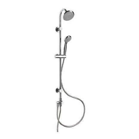 Croydex Contour Duo Flexi-Fit Combi Set Handset with Overhead Shower Riser Rail and 15m Hose