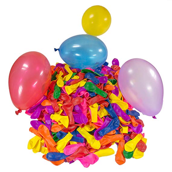 Belmalia 500 Water Balloons Water Bombs, multicoloured, easy to fill