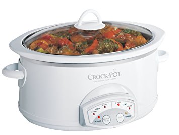 Crock-Pot Programmable 5 Qt Slow Cooker, White