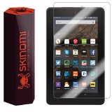 Skinomi TechSkin - Amazon Fire Screen Protector 7 2015 Premium HD Clear Film w Lifetime Replacement Warranty  Ultra High Definition Invisible and Anti-Bubble Crystal Shield
