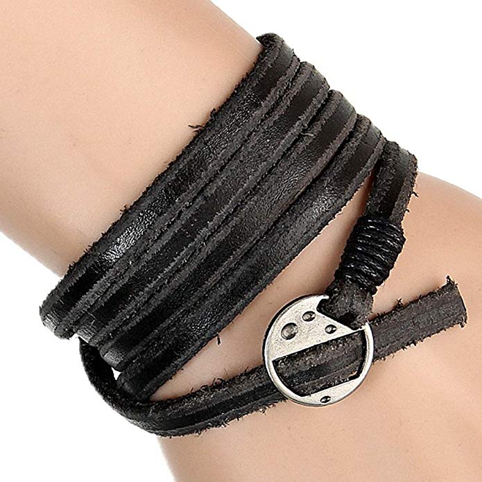 Jirong fashion Adjustable Black Leather Woven Bracelets mens bracelet cool bracelet jewelry bracelet bangle bracelet Sl2255