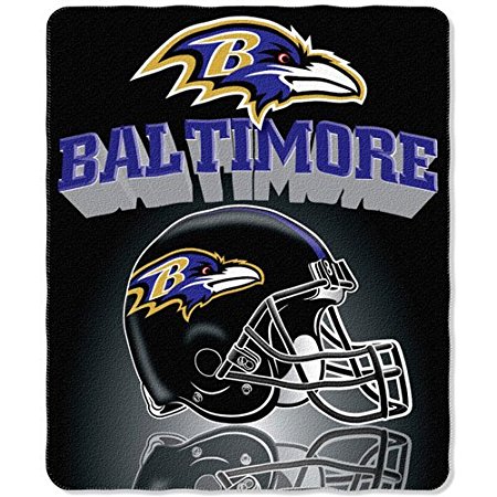 Northwest Baltimore Ravens Gridiron Fleece Throw