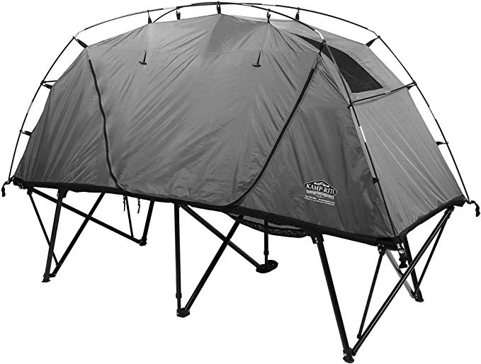 Kamp-Rite CTC XL Compact Light Collapsible Backpacking Camping Tent Cot, Gray