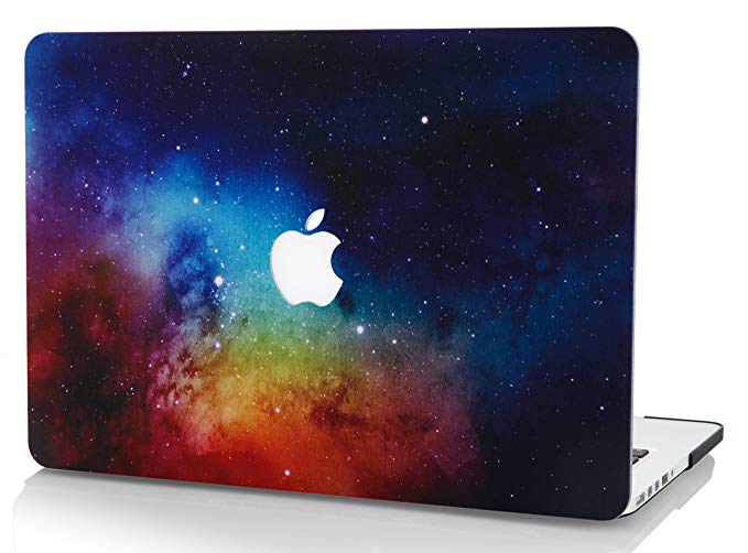 KECC MacBook Pro 13 Case (2018/2017/2016) Plastic Hard Shell Cover A1989/A1706/A1708 with/without Touch Bar Space Galaxy (Night Dream)