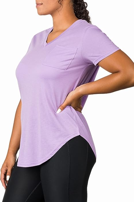 Epic MMA Gear Plus Size Womens V Neck Collar T Shirt | Summer Top With Chest Pocket