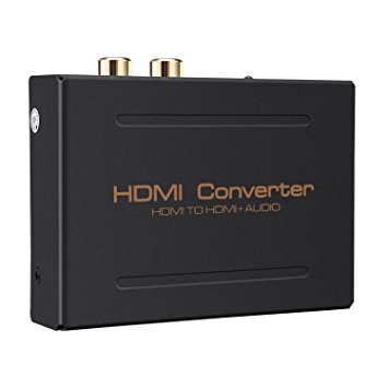 HDMI Audio Extractor Splitter HDMI to HDMI   Optical SPDIF RCA Stereo L/R Audio Output
